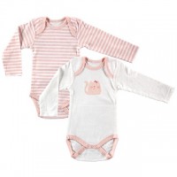 Комплект бодіків з довгим рукавом (2шт в упаковці) Luvable Friends